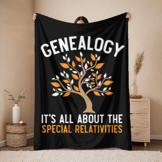 Genealogy It's All About The Special Relativities Throw Blankets