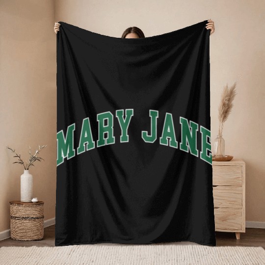 Mary Jane Throw Blankets
