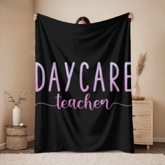 Daycare Teacher Throw Blankets