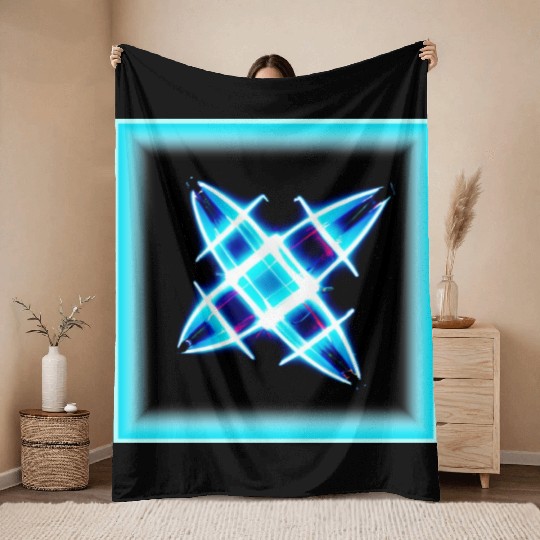 Glowing Patterns for Modern Art Throw Blankets