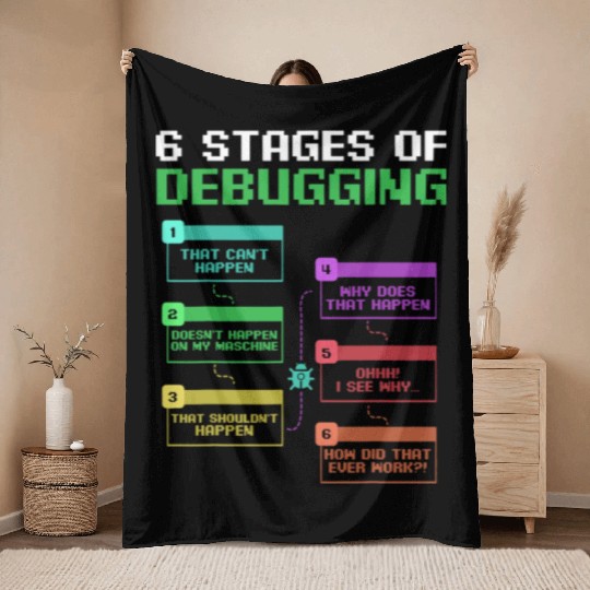 Computer Science Programmer Hacker IT Geek Throw Blankets