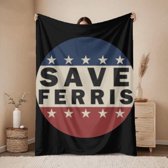 Save Ferris Throw Blankets