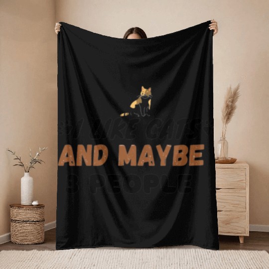 Cat Lover: Proudly Display Your Affectiot Throw Blankets
