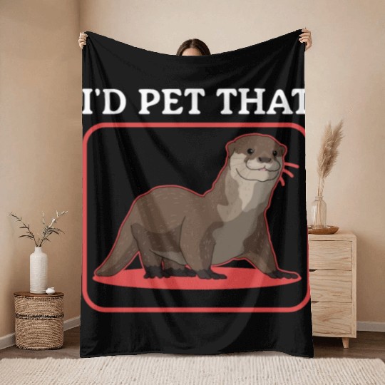 Otters Lover Pet That Otter Throw Blankets