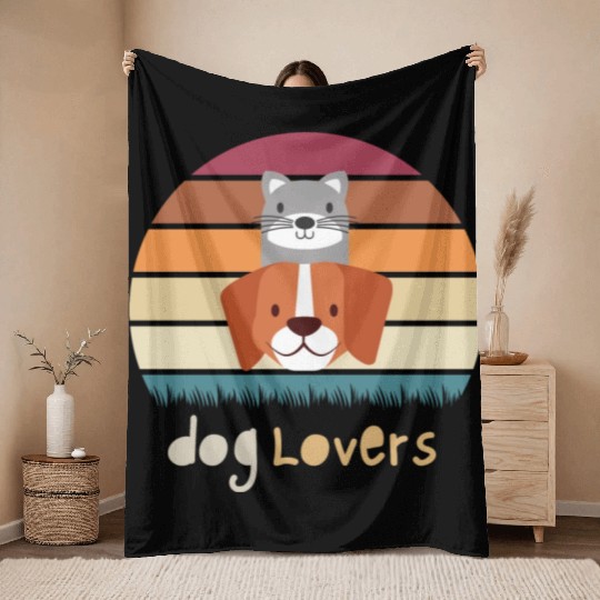 Dog Lovers Cute Gifts For Animal Lovers Throw Blankets