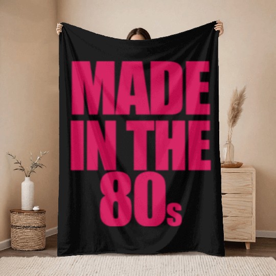 made in the 80s Throw Blankets