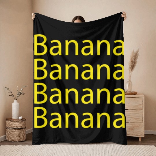 banana Throw Blankets