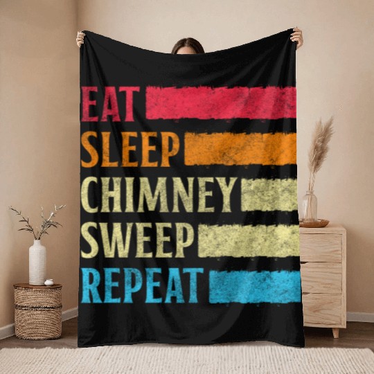 Lucky Charm New Year Fireplace Master Throw Blankets