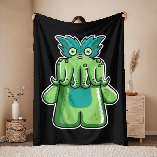 Black Friday Tickle Me Wiggly Throw Blankets