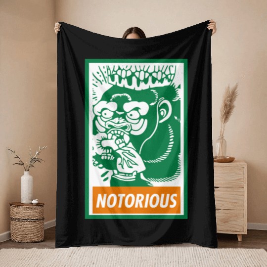 Notorious Irish Gorilla Throw Blankets