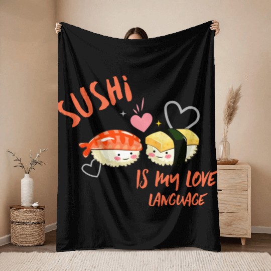 Sushi Lover Throw Blankets