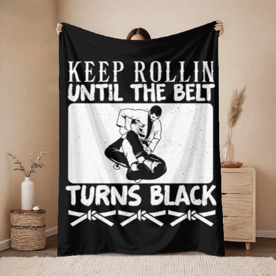 Brazilian Jiu Jitsu MMA Bjj Hugger Throw Blankets