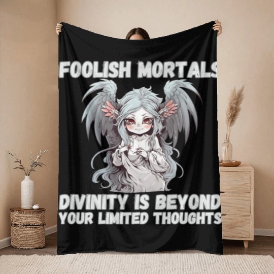 Foolish Mortals, Divinity 03 Throw Blankets