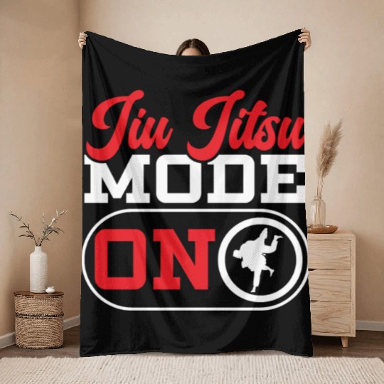 Jiu Jitsu BJJ Martial Arts MMA Combat Fighting Throw Blankets
