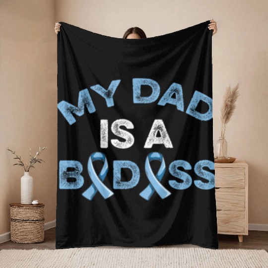 Fight Prostate Cancer Design For A Son Of A Throw Blankets