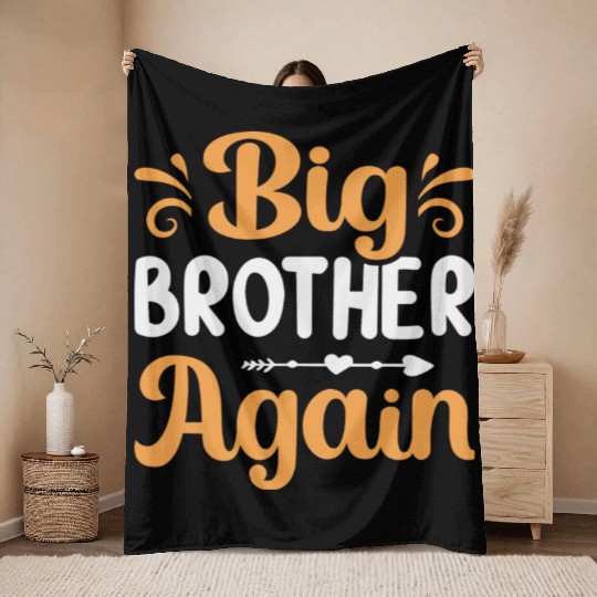 Big Brother Again Boys 1 Throw Blankets