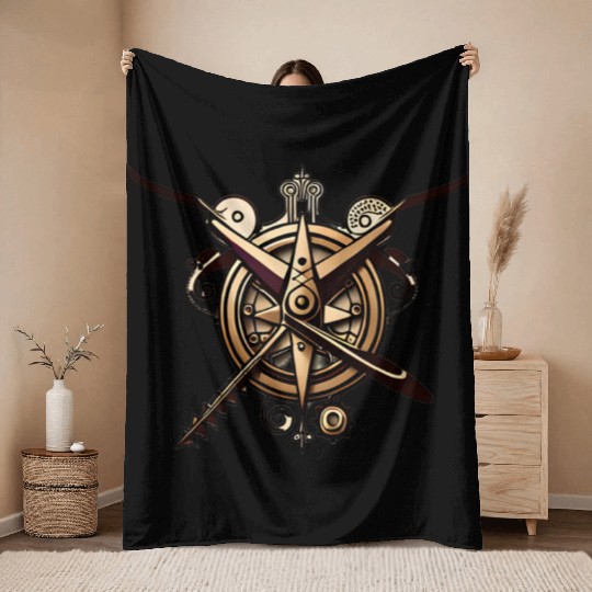 Campus Design Throw Blankets