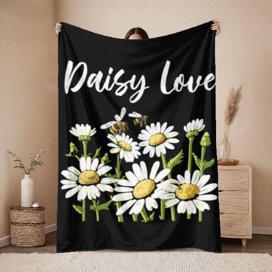 Daisy Love Throw Blankets
