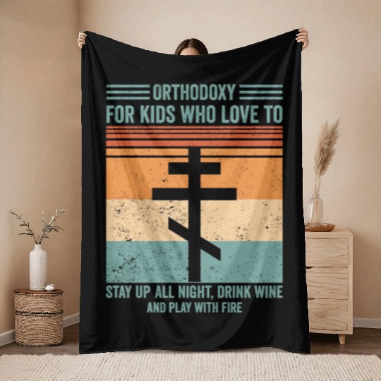 Orthodoxy Orthodox Throw Blankets