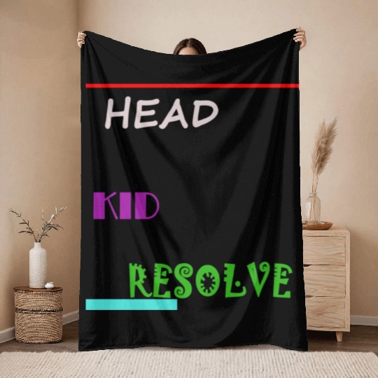 HEAD KID RESOLVE Throw Blankets
