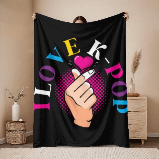 K-Pop K-drama Korean Music KPop Kdrama Gift Throw Blankets