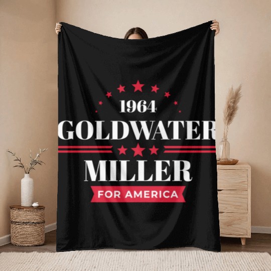 Barry Goldwater Republican Campaign Throw Blankets