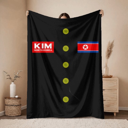 Kim Jong Un Halloween Throw Blankets