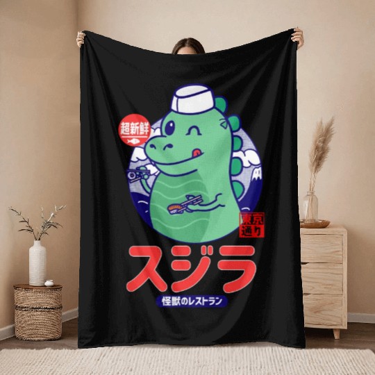 Sushi Throw Blankets