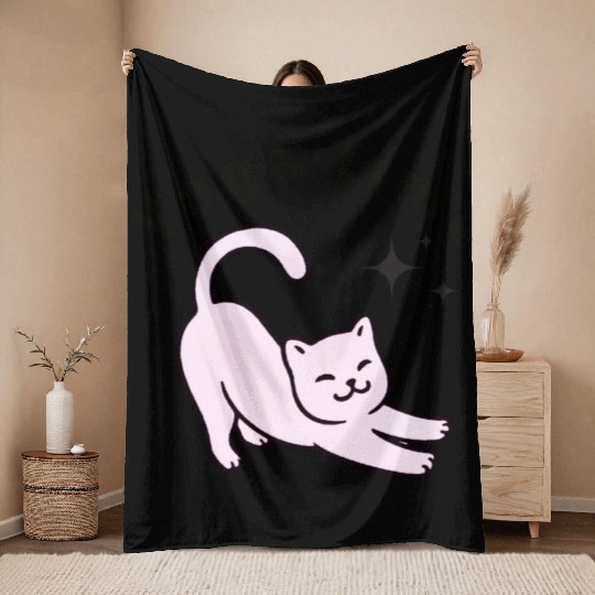 Yoga time Throw Blankets