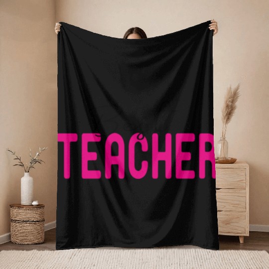 Best Teacher Funny Lover Throw Blankets