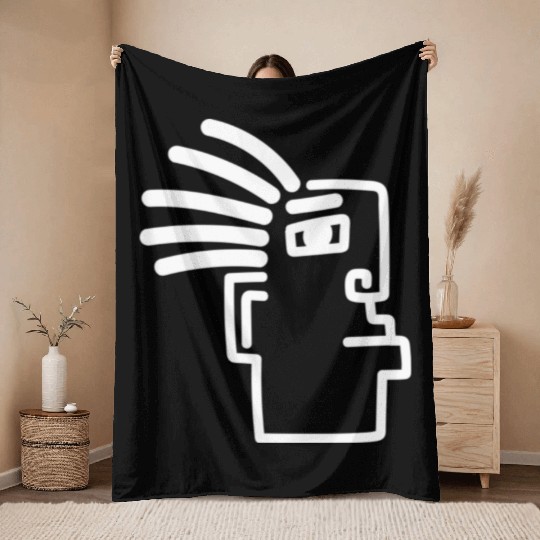 Native American Symbol I Indigenous I Native Throw Blankets