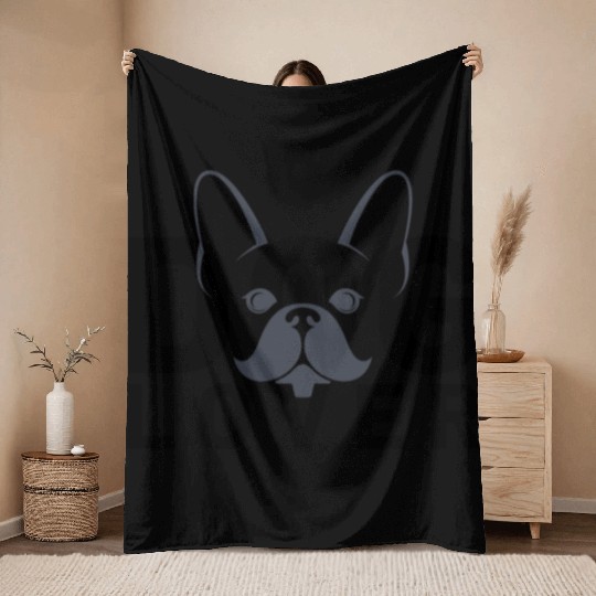 French Bulldog Lover Throw Blankets