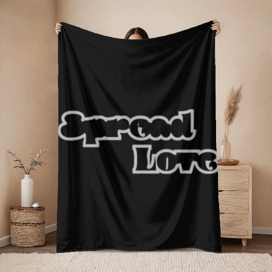 Spread Love Throw Blankets