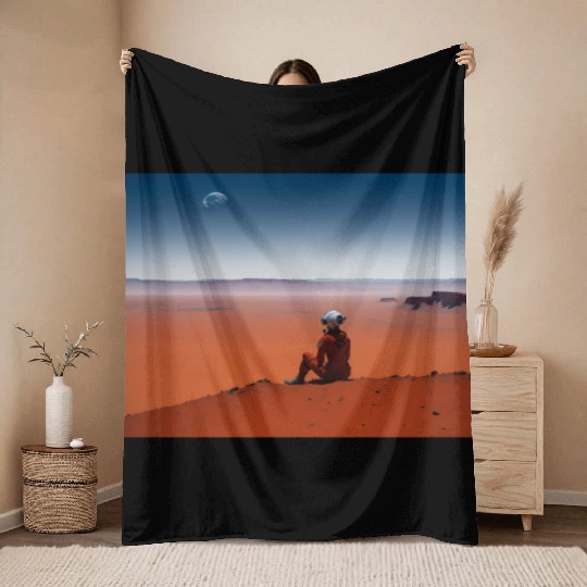 Life on the Edge: The Beauty and Fragility of Mars Throw Blankets