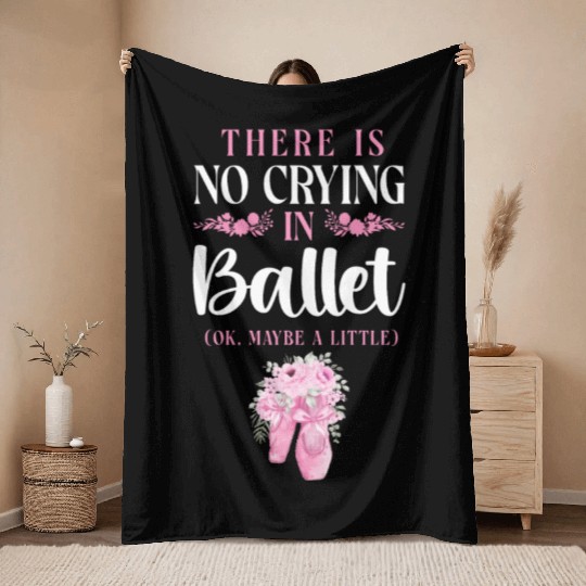 Ballet Dancer Dance Girl Ballerina Throw Blankets