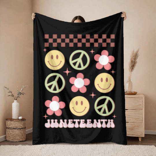 Juneteenth, Independence Day Throw Blankets