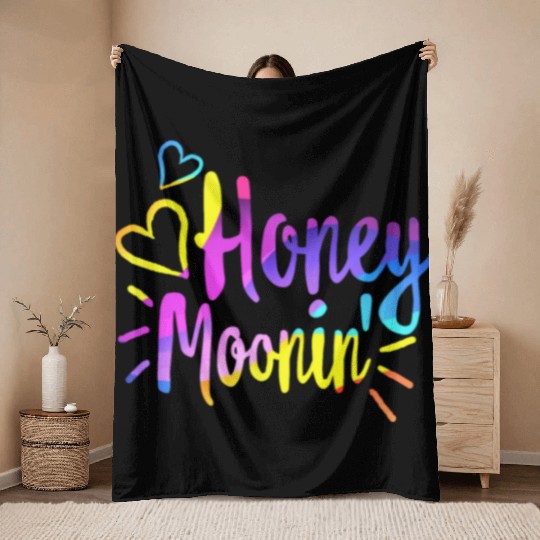 Honeymoonin Throw Blankets Newlywed Throw Blankets Wifey Hubby