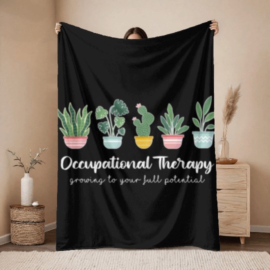 Occupational Therapy Pediatric Therapist Ot Month Throw Blankets