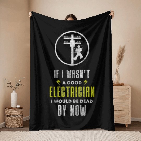 Electronic Engineer Craft Plumbing High Voltage Throw Blankets