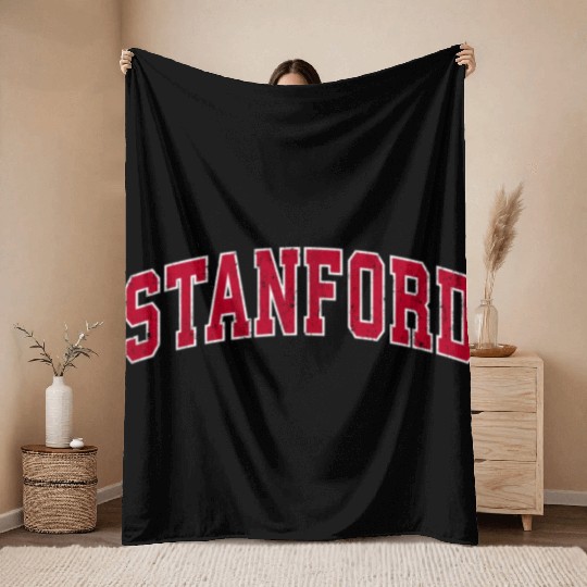 Stanford California Ca Sports Red Throw Blankets