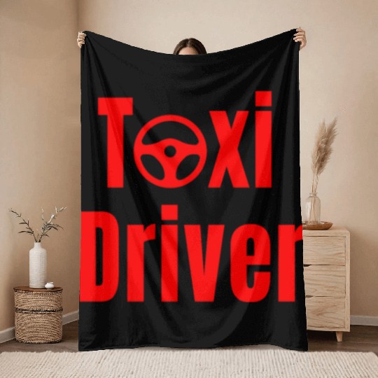 Taxi Driver Throw Blankets