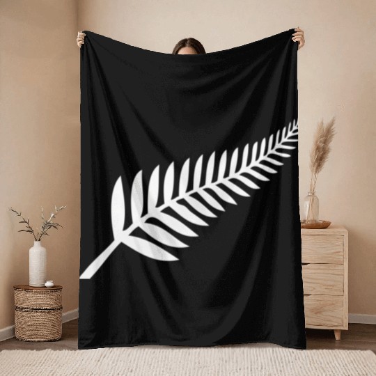 New Zealand Silver Fern Kiwi Pride Throw Blankets