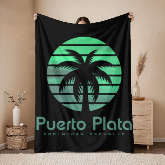 Puerto Plata Dominican Republic Throw Blankets