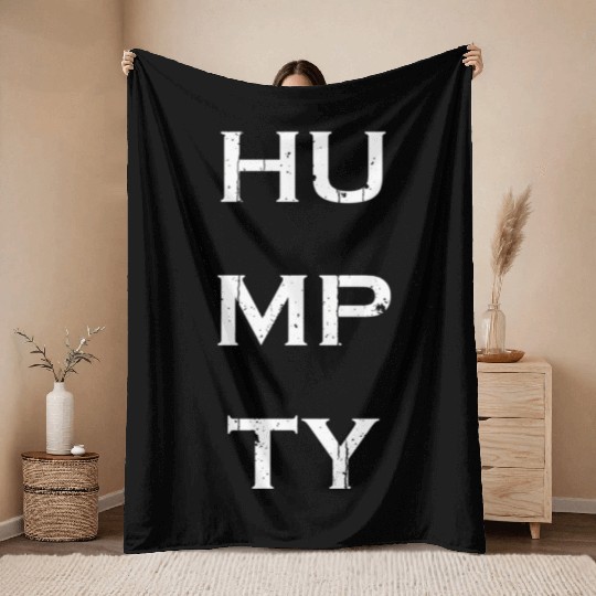 Humpty Underground Digital Throw Blankets