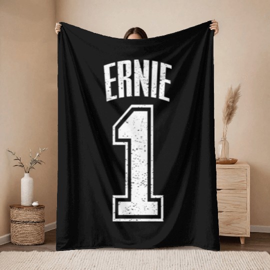 Ernie Supporter Number 1 Greatest Fan Throw Blankets