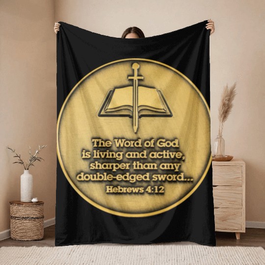 The word of god bible verse Throw Blankets