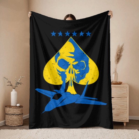 The Ghost Of Kyiv Kiev Ukraine Ace Fighter Pilot Throw Blankets