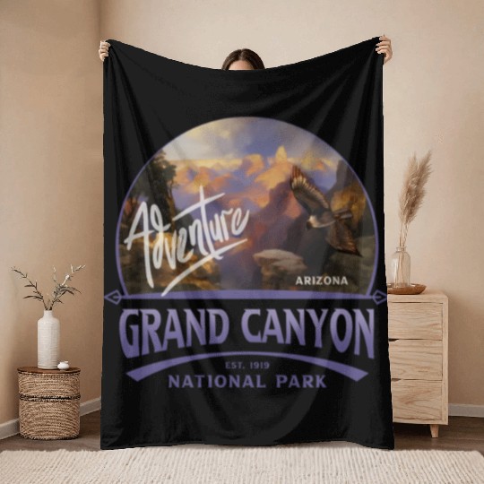 Grand Canyon National Park Arizonna Throw Blankets