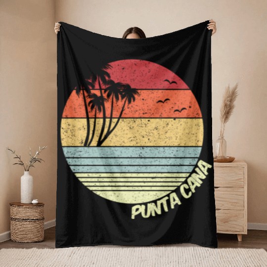 Punta Cana Dominican Republic Vacation Throw Blankets
