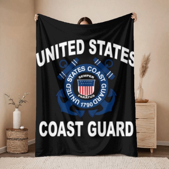 Us Coast Guard Uscg Alumni And Throw Blankets